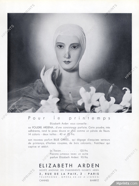 Elizabeth Arden (Cosmetics) 1935 "Pour le printemps"