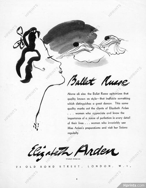 Elizabeth Arden (Cosmetics) 1937 Ballet Russe