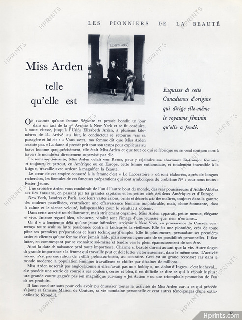 Miss Arden telle qu'elle est, 1955 - Elizabeth Arden