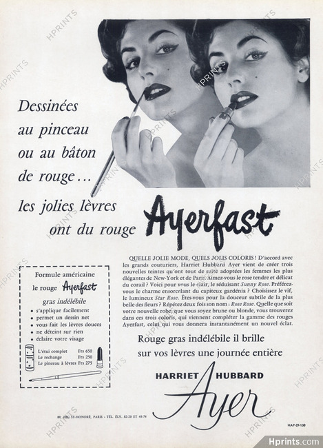 Harriet Hubbard Ayer (Cosmetics) 1954 Lipstick