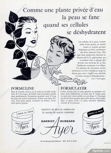 Harriet Hubbard Ayer (Cosmetics) 1954