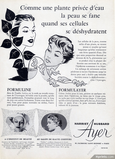 Harriet Hubbard Ayer (Cosmetics) 1955