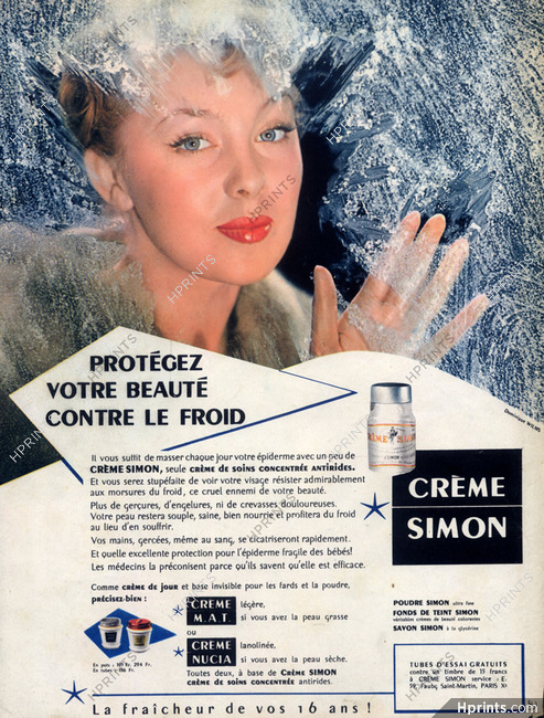 Crème Simon (Cosmetics) 1954 Dominique Wilms