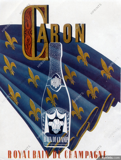 Caron (Cosmetics) 1944 Bain de Champagne