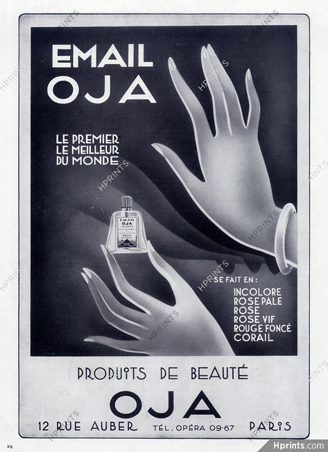 Oja (Cosmetics) 1932 Nail Polish