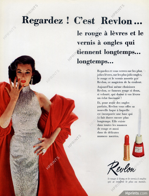 Revlon (Cosmetics) 1953 Nail Polish Lipstick