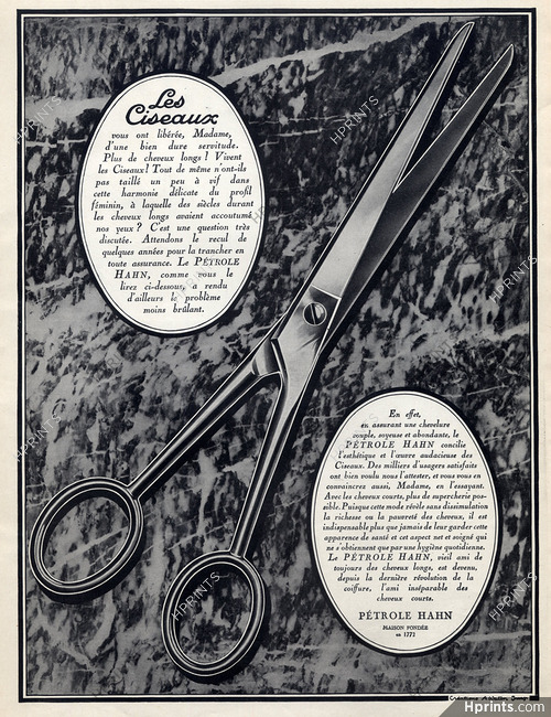 Pétrole Hahn (Hair Care) 1926