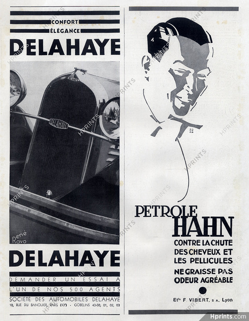 Pétrole Hahn (Hair Care) 1932 Armand Rapeno