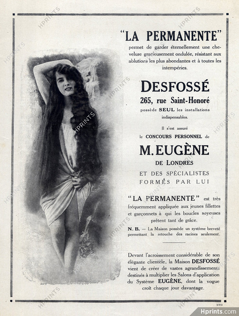Desfossé (Hairstyle) & Eugène (Cosmetics) 1922