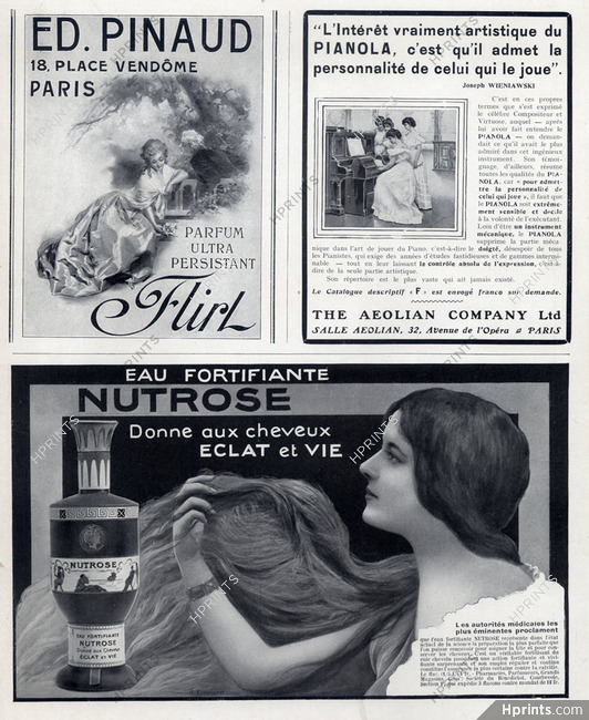 Nutrose (Hair Care) 1908 "Flirt" A. Ehrmann