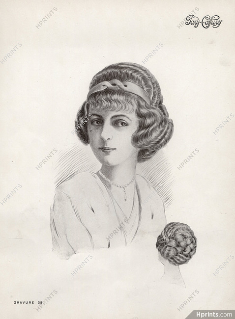 Paris-Coiffures (Hairstyle) 1911