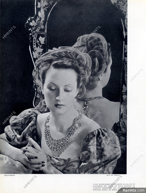Boucheron 1937 Necklace, Philippe Pottier, Dress Alix