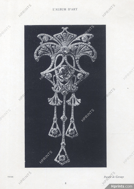 Vever (Jewels) 1905 Finery of Blouse, Art Nouveau Style