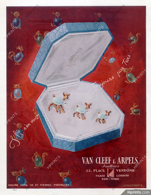Van Cleef & Arpels 1945 Animals Parure Clips