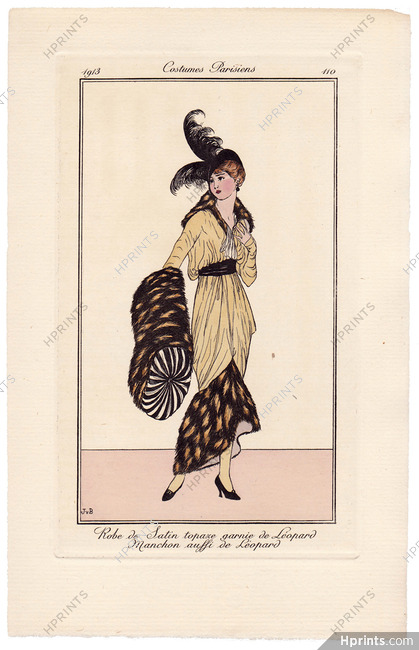 Jan Van Brock 1913 Journal des Dames et des Modes Costumes Parisiens N°110