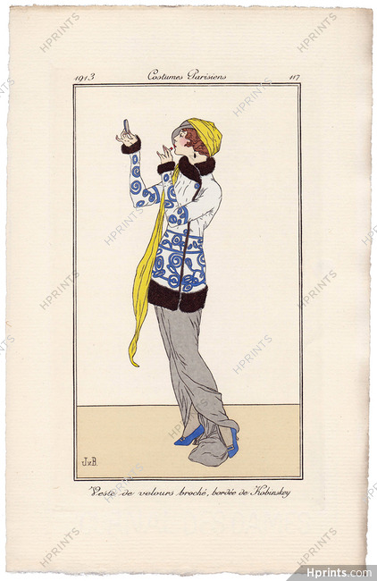 Jan Van Brock 1913 Journal des Dames et des Modes Costumes Parisiens N°117