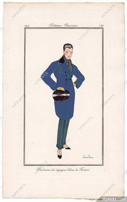 Jan Van Brock 1914 Journal des Dames et des Modes Costumes Parisiens N°136