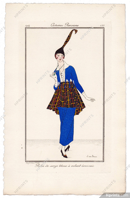 Jan Van Brock 1914 Journal des Dames et des Modes Costumes Parisiens N°155