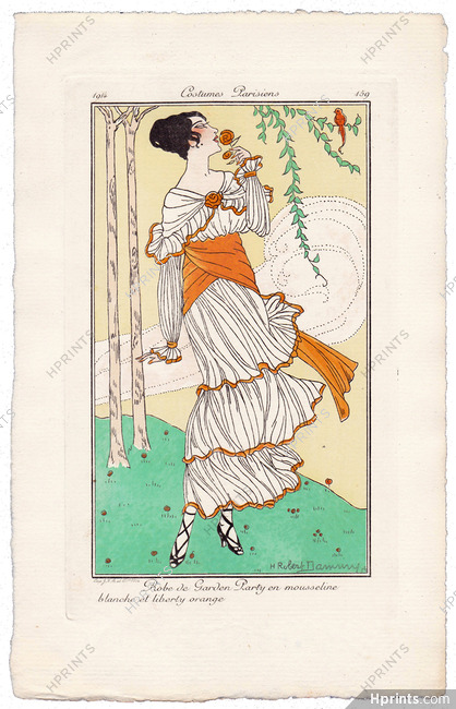 Robert Dammy 1914 Journal des Dames et des Modes Costumes Parisiens N°159