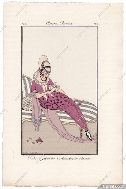 Gerda Wegener 1914 Journal des Dames et des Modes Costumes Parisiens N°162