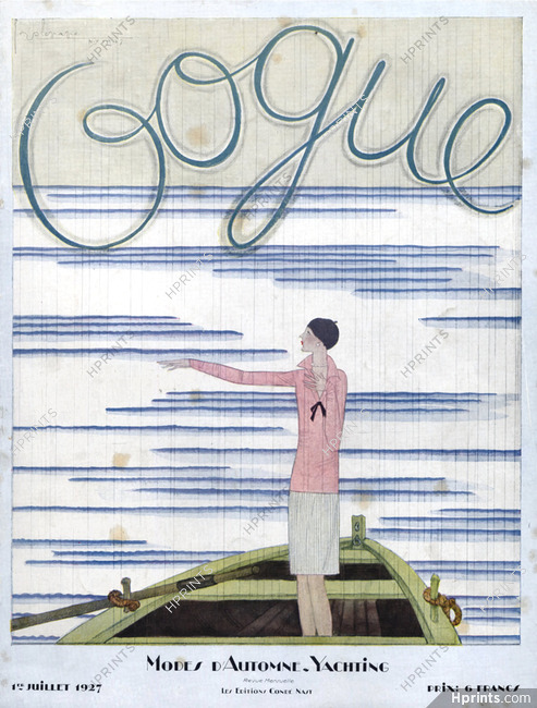 Georges Lepape 1927 Cover, Yachting Fashion