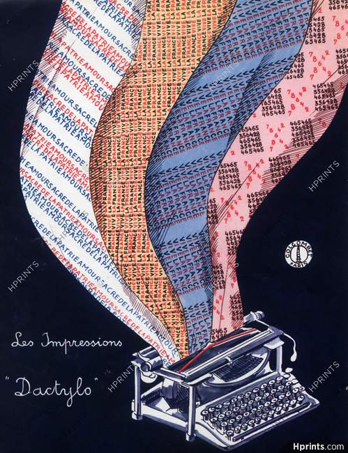 Colcombet 1941 Impressions Dactylo