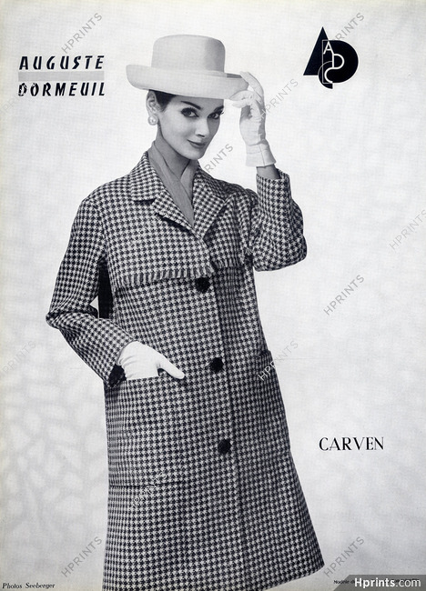 Carven 1961 Auguste Dormeuil, Photo Seeberger