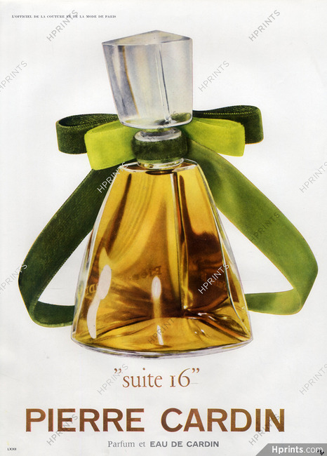 Pierre Cardin (Perfumes) 1960 "Suite 16"