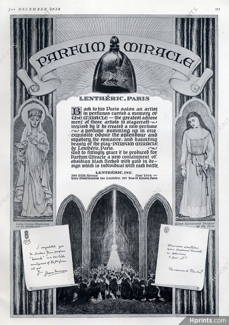 Lenthéric (Perfumes) 1924 Miracle