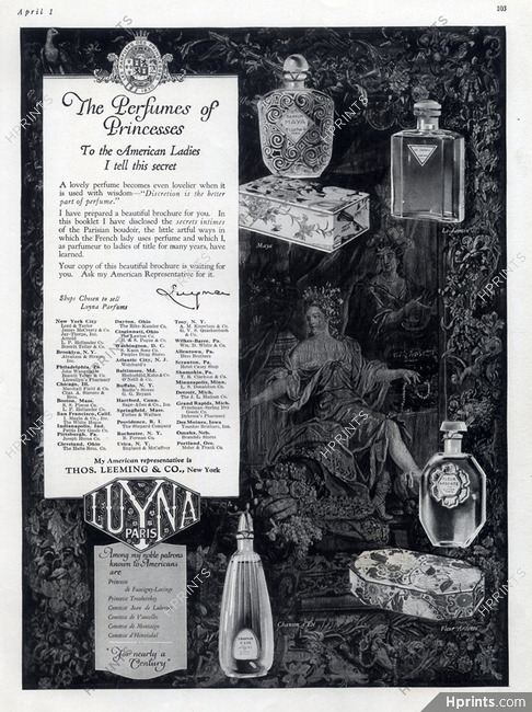Luyna (Perfumes) 1923 The Perfumes of Princesses