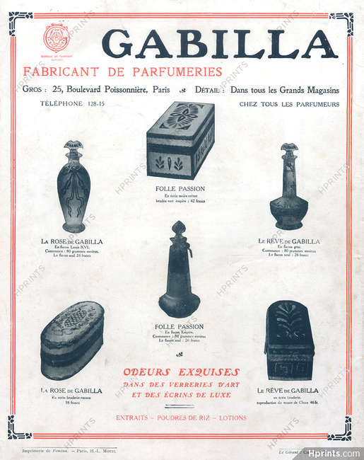 Gabilla (Perfumes) 1911