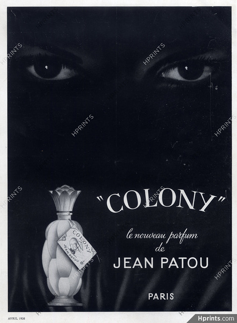 Jean Patou (Perfumes) 1938 Colony