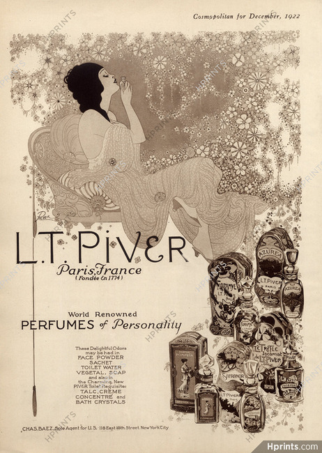 Piver L.T. (Cosmetics) 1922 Art Deco