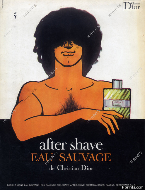 Christian Dior (Perfumes) 1973 Eau Sauvage, René Gruau