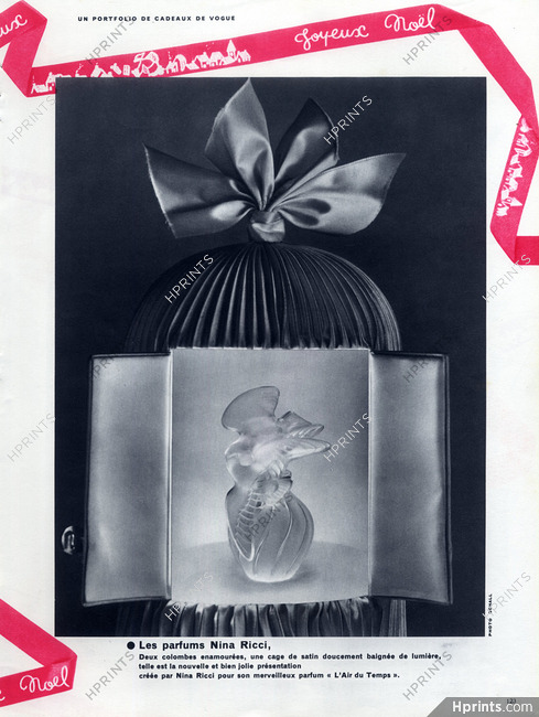 Nina Ricci (Perfumes) 1953 L'Air du Temps, Photo Roger Schall
