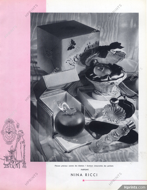 Nina Ricci (Perfumes) 1953 Coeur-joie, L'Air du Temps, Fille d'Eve