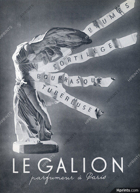 Le Galion (Perfumes) 1944 Victory of Samothrace, Bourrasque, Sortilège...