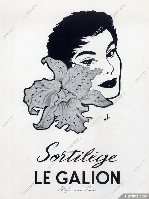 Le Galion (Perfumes) 1953 Sortilège, A. B.