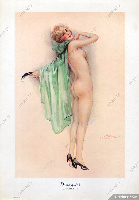 Suzanne Meunier 1927 Démasquée - Unmasked ! Nude, Disguise, Mask