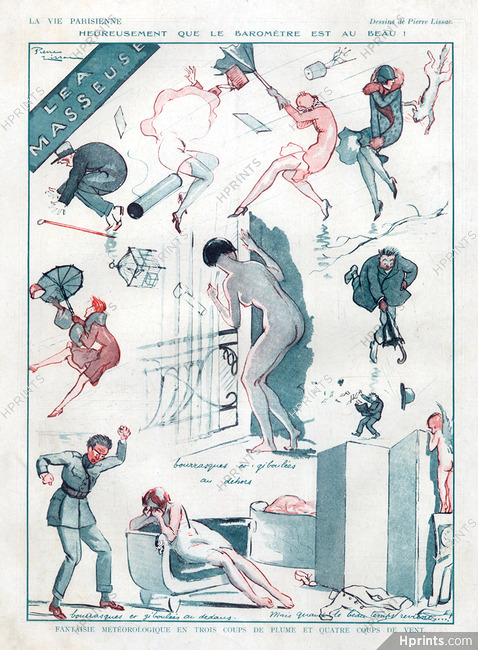 Pierre Lissac 1926 Meteorological Fantasy, Comic Strip