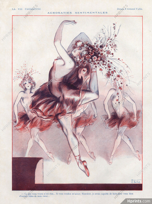 Armand Vallée 1926 Acrobaties Sentimentales, Dancer, Chorus Girl