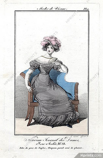 Nouveau Journal des Dames 1821 Modes de Vienne N°1