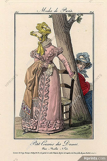 Petit Courrier des Dames 1823 Modes de Paris N°123