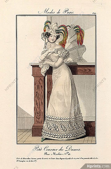 Petit Courrier des Dames 1823 Modes de Paris N°131