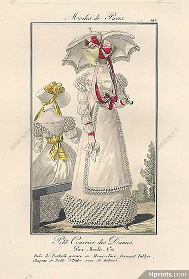 Petit Courrier des Dames 1823 Modes de Paris N°145