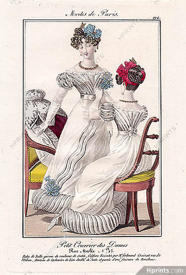 Petit Courrier des Dames 1823 Modes de Paris N°194