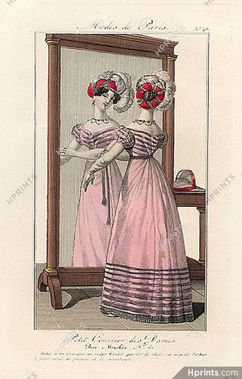 Petit Courrier des Dames 1822 Modes de Paris N°48