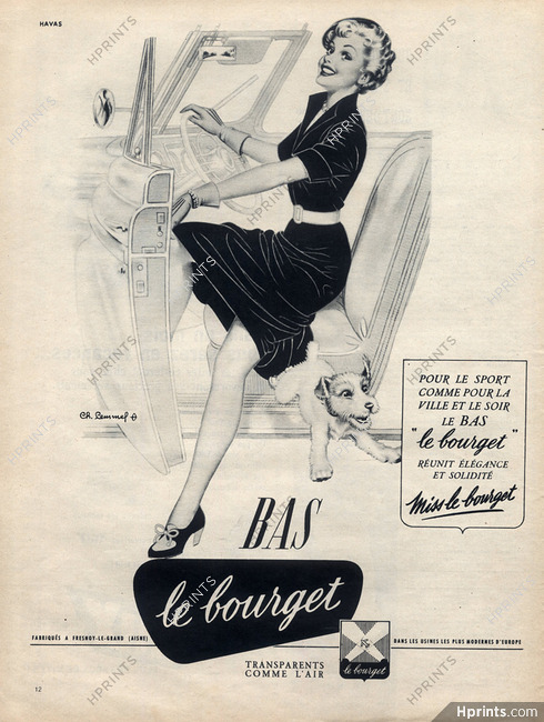 Le Bourget (Stockings Hosiery) 1953 Charles Lemmel