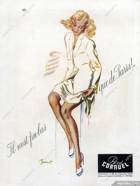 Cornuel (Stockings Hosiery) 1946 Brénot (Version C)