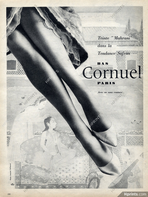 Cornuel ( Stockings Hosiery) 1961 Photo Jacques Tuffreaud